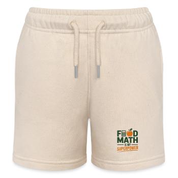 Food Math ist mein Superpower-Experte als Ernährungsberater - Kinder Organic Joggingshorts Mini Bolter von Stanley/Stella - Natur - Vorne
