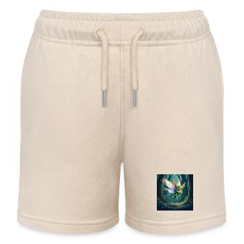 Wald-Regenbogendrache - Kinder Organic Joggingshorts Mini Bolter von Stanley/Stella - Natur - Vorne
