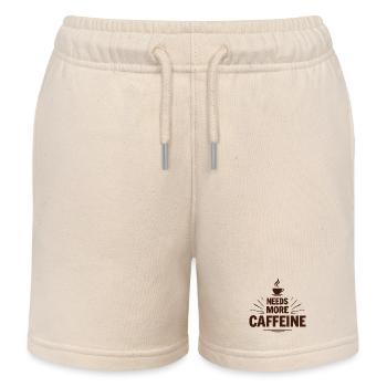 Needs More Caffeine Ich brauche mehr Kaffee - Kinder Organic Joggingshorts Mini Bolter von Stanley/Stella - Natur - Vorne