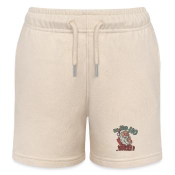 Hohoho Santa - Cold Winter trendy Weihnachtsmotiv  - Kinder Organic Joggingshorts Mini Bolter von Stanley/Stella - Natur - Vorne