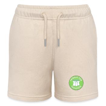 Fridays for Fashion Clothing Hanger - Kids Organic Sweat Shorts by Stanley/Stella - soft Ecru - Front