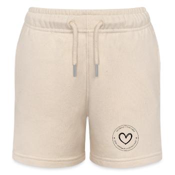 Tagesmutter mit Herz - Geschenkidee -Tagesmama - Kinder Organic Joggingshorts Mini Bolter von Stanley/Stella - Natur - Vorne