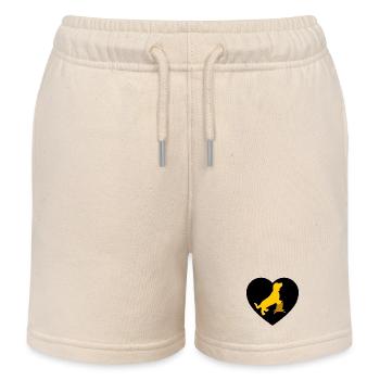 Dackel - Kinder Organic Joggingshorts Mini Bolter von Stanley/Stella - Natur - Vorne