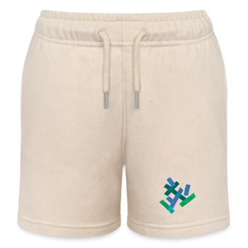 Abstrakt - Kinder Organic Joggingshorts Mini Bolter von Stanley/Stella - Natur - Vorne