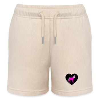 Esel - Kinder Organic Joggingshorts Mini Bolter von Stanley/Stella - Natur - Vorne