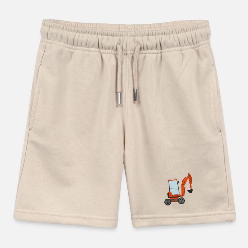 Excavator Kids Organic Sweat Shorts by Stanley/Stella