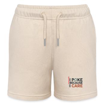 Acupuncturist I Poke Because I Care Professional  - Kids Organic Sweat Shorts by Stanley/Stella - soft Ecru - Front