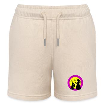 Bride and groom Wedding - Kids Organic Sweat Shorts by Stanley/Stella - soft Ecru - Front