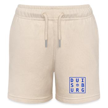 Duisburg Ruhrpott Design Gift & Souvenir Blue - Kids Organic Sweat Shorts by Stanley/Stella - soft Ecru - Front
