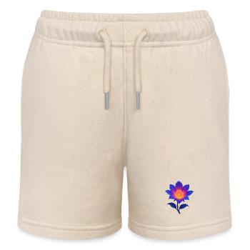 Neon-Nacht-Lotus - Kinder Organic Joggingshorts Mini Bolter von Stanley/Stella - Natur - Vorne
