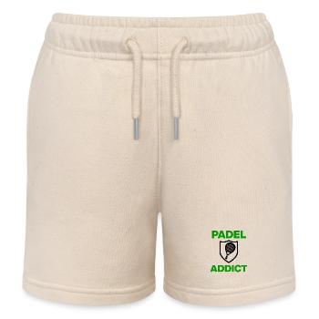 Padel Addict – Spielfeld ist mein Zuhause, Sport - Kinder Organic Joggingshorts Mini Bolter von Stanley/Stella - Natur - Vorne