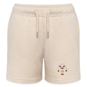 Ganster Goose arrêté - Short de jogging enfant bio Stanley/Stella - écru doux - Devant