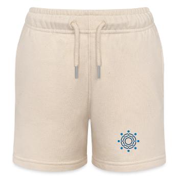 Réseau Circle Mandala - Short de jogging enfant bio Stanley/Stella - écru doux - Devant