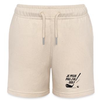 Je_peux_pas_j-ai_Golf - Kinder Organic Joggingshorts Mini Bolter von Stanley/Stella - Natur - Vorne
