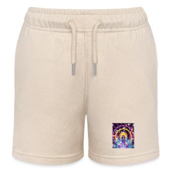 Mandala Meditation Aura - Kinder Organic Joggingshorts Mini Bolter von Stanley/Stella - Natur - Vorne