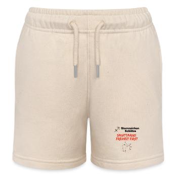 Sternzeichen Schütze – Freiheit first - Kinder Organic Joggingshorts Mini Bolter von Stanley/Stella - Natur - Vorne