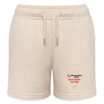 Sternzeichen Krebs – Emotionen on Fire, Geburtstag - Kinder Organic Joggingshorts Mini Bolter von Stanley/Stella - Natur - Vorne