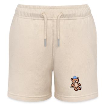 Puppe Teddybär Bären - Kinder Organic Joggingshorts Mini Bolter von Stanley/Stella - Natur - Vorne