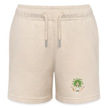 Medusa, the goddess from Greek mythology - Kids Organic Sweat Shorts by Stanley/Stella - soft Ecru - Front
