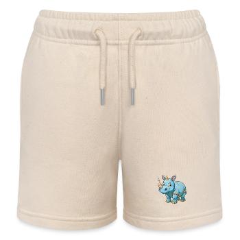 Nashorn - Kinder Organic Joggingshorts Mini Bolter von Stanley/Stella - Natur - Vorne