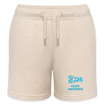 Pas d’excuses Sport 2026 - Short de jogging enfant bio Stanley/Stella - écru doux - Devant
