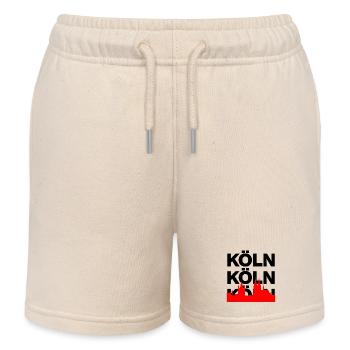 Cologne Skyline – Eternal Pride! Ming Hätz Jet op - Kids Organic Sweat Shorts by Stanley/Stella - soft Ecru - Front