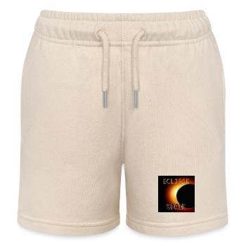 ÉCLIPSE D’ESPAGNE AOÛT 2026 - Short de jogging enfant bio Stanley/Stella - écru doux - Devant