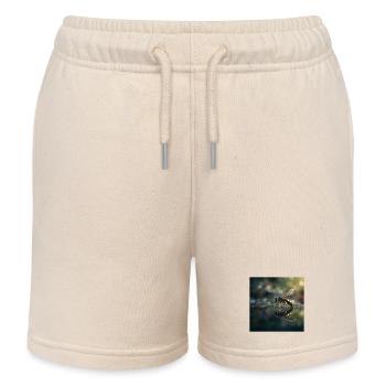 Wespe mit Spiegelung Elegante Makro-Fotografie - Kinder Organic Joggingshorts Mini Bolter von Stanley/Stella - Natur - Vorne