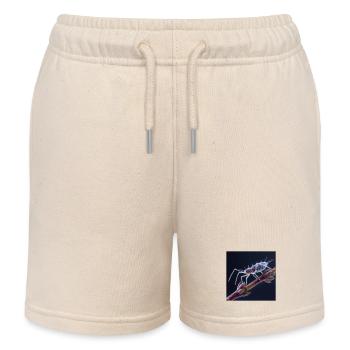 Fascinating Aphid Macro Insects Graphic - Kids Organic Sweat Shorts by Stanley/Stella - soft Ecru - Front