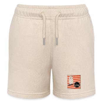 U wie Uhu - Kinder Organic Joggingshorts Mini Bolter von Stanley/Stella - Natur - Vorne