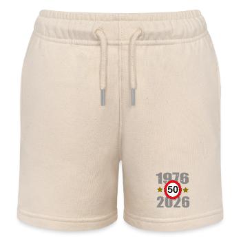 50 Jahre Jubiläum 1976-2026 - Kinder Organic Joggingshorts Mini Bolter von Stanley/Stella - Natur - Vorne
