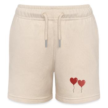 Twin Hearts Ballons - Kinder Organic Joggingshorts Mini Bolter von Stanley/Stella - Natur - Vorne