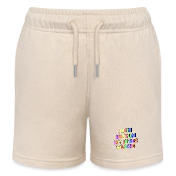 Mon costume est à laver - Short de jogging enfant bio Stanley/Stella - écru doux - Devant