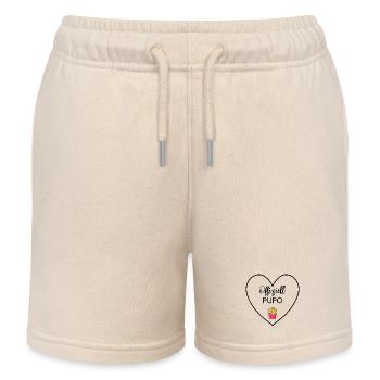 Offiziell Pupo – Auf dem Weg zu unserem Wunder - Kinder Organic Joggingshorts Mini Bolter von Stanley/Stella - Natur - Vorne