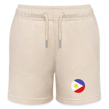 Drapeau rond philippin - Short de jogging enfant bio Stanley/Stella - écru doux - Devant