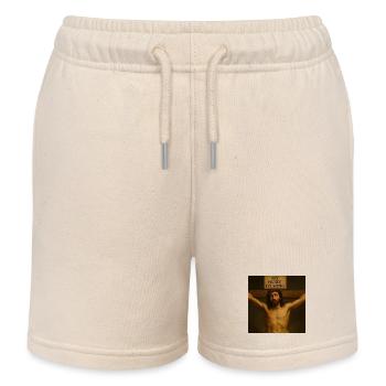 Nasenjucken am Kreuz - Kinder Organic Joggingshorts Mini Bolter von Stanley/Stella - Natur - Vorne