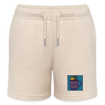 Queen of Caffeine - Kids Organic Sweat Shorts by Stanley/Stella - soft Ecru - Front