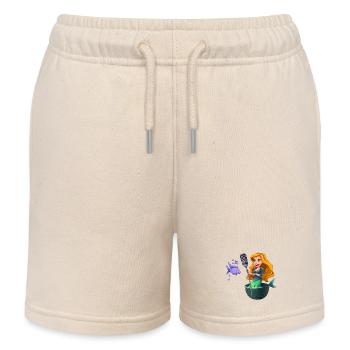 Karaoke-Meerjungfrau im Netz - Kinder Organic Joggingshorts Mini Bolter von Stanley/Stella - Natur - Vorne