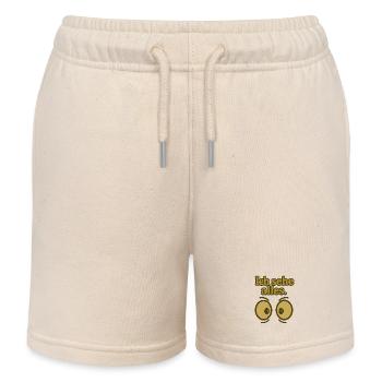 Ich sehe alles Augenprint - Kinder Organic Joggingshorts Mini Bolter von Stanley/Stella - Natur - Vorne