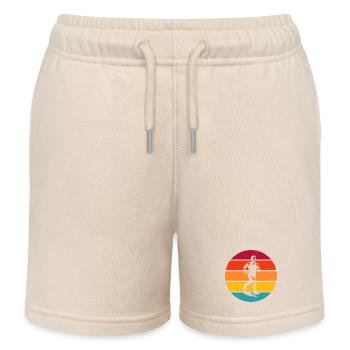 Frisches Running Motiv für Rennen - Kinder Organic Joggingshorts Mini Bolter von Stanley/Stella - Natur - Vorne