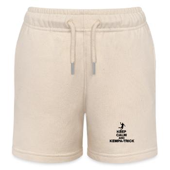 RESTE CALME ET ASTUCE KEMPA ! BALLE ALLEMANDE - Short de jogging enfant bio Stanley/Stella - écru doux - Devant