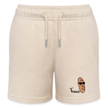 France Baguette - Short de jogging enfant bio Stanley/Stella - écru doux - Devant