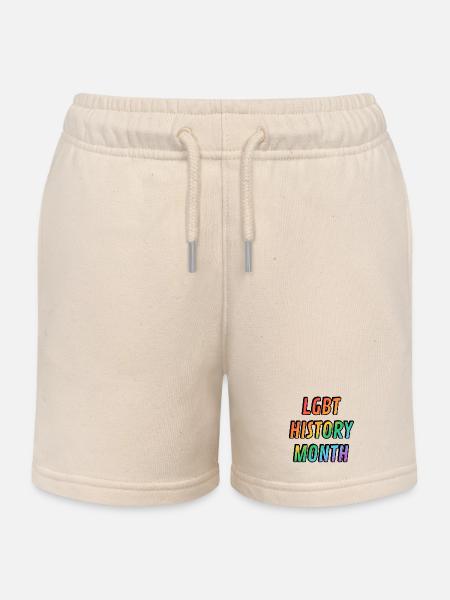 LGBT-Geschichtsmonat - Kinder Organic Joggingshorts Mini Bolter von Stanley/Stella - Natur