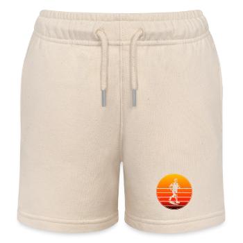 Iconic running motif - Kids Organic Sweat Shorts by Stanley/Stella - soft Ecru - Front