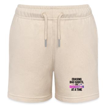Certified Clinical Behavioral Modification Gear  - Kids Organic Sweat Shorts by Stanley/Stella - soft Ecru - Front