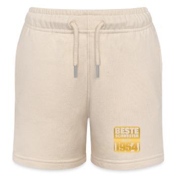Geburt 1954 - Kinder Organic Joggingshorts Mini Bolter von Stanley/Stella - Natur - Vorne