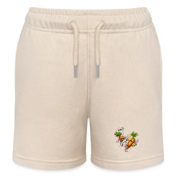 Carottes de karaté en duel - Short de jogging enfant bio Stanley/Stella - écru doux - Devant
