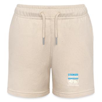 Stronger Together – Alliance of Strength - Kids Organic Sweat Shorts by Stanley/Stella - soft Ecru - Front