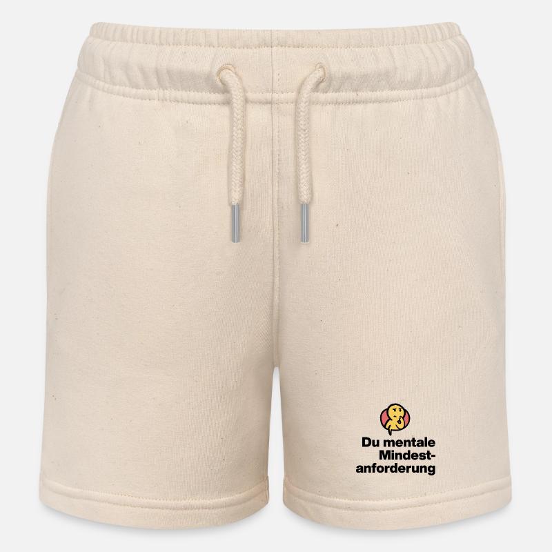 VOUS AVEZ UNE EXIGENCE MENTALE MINIMALE. DON DE SARCASME - Short de jogging enfant bio Stanley/Stella - écru doux