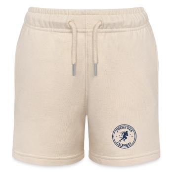 Ich kann nicht, ich habe Rugby - Kinder Organic Joggingshorts Mini Bolter von Stanley/Stella - Natur - Vorne